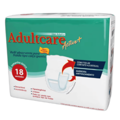 Absorvente Para Fralda-Calça Adultcare Active+ - Pacote com 18 unidades