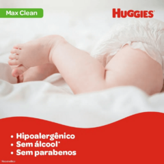 Toalhas Umedecidas Huggies Max Clean - Pacote com 96 unidades - 19,5cm x 14,2cm - comprar online