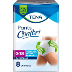 Tena Pants Confort Unissex com 8 unidades - Fralda Geriátrica de Vestir - comprar online