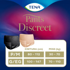Tena Pants Discreet Black com 16 unidades - Fralda Geriátrica de Vestir - Bela Idade - Fraldas Geriátricas e Artigos para Idosos