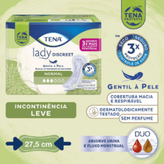 Absorvente Tena Lady Discreet Normal com 16 unidades