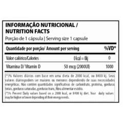 Vitamina D 2000UI - 60 Cápsulas - Under Labz - comprar online