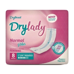 Dry Lady - Absorvente Feminino - Pacote com 8 unidades