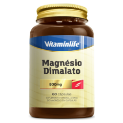 Magnésio Dimalato 800mg - 60 Cápsulas - Vitaminlife