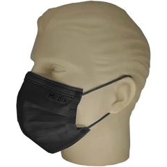 Máscara Descartável Preta com 50 Unidades - Medix - comprar online