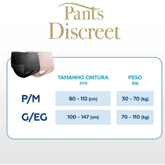 Imagem do Tena Pants Discreet Black com 8 unidades - Fralda Geriátrica de Vestir