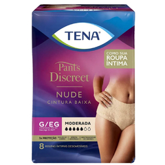 Tena Pants Discreet Nude com 8 unidades - Fralda Geriátrica de Vestir - comprar online