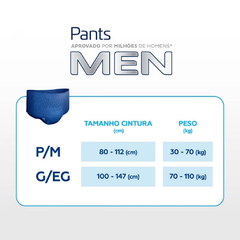 Tena Pants Men com 8 unidades - Fralda Geriátrica de Vestir - Bela Idade - Fraldas Geriátricas e Artigos para Idosos
