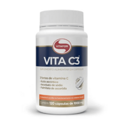 Vitamina C 1000mg Vita C3 - 120 Cápsulas - Vitafor