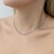 Colar Choker Mini Corações Em Aço Inoxidável