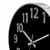 Relógio de parede redondo 25cm prata com preto silencioso - comprar online