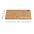 Tabua bambu madeira corte churrasco cozinha carne 30x20cm - comprar online