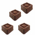 Forma Silicone Bombom Moldes finos Doce Chocolate quadrado - comprar online