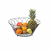 Fruteira Elegance Black Redonda Cesta frutas cozinha Preta - comprar online