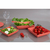 Kit 3 Saladeiras c/ 2 tamanhos Petisqueira Vermelho na internet