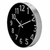 Relógio de parede redondo 25cm prata com preto silencioso na internet