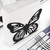 Imagem do 10un Porta guardanapo metal borboleta mesa posta - preto