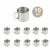 10un Caneca copo alumínio café chá 300ml canequinha cozinha