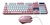 Kit Teclado E Mouse Profissional Gamer Led Rgb Dw-450 Rosa - comprar online