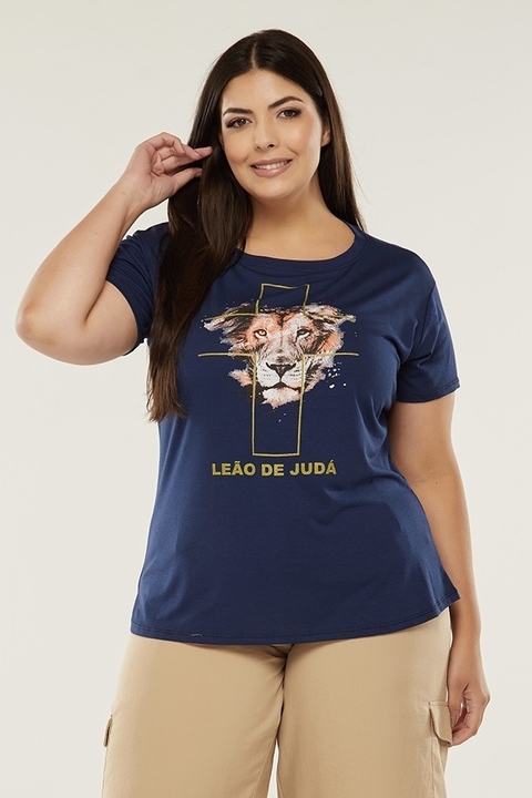 T-SHIRT LEAO YESHUA - BRANCO, Atacado Tshirt