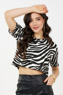 Cropped "Estampado" (Zebra) na internet