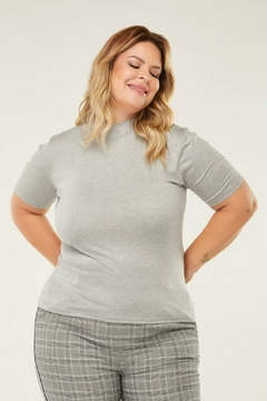 Tshirt Gola Alta "Plus size" (Mescla) - G&B Bros