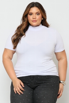 Tshirt Gola Alta "Plus Size" (Branco) - comprar online