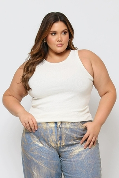 Regata "Plus Size" Ribana (Off White)