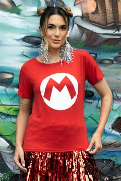 Tshirt - Mario (Vermelho) - comprar online