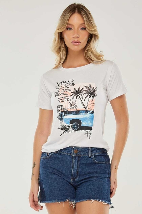 T-SHIRT DEBOCHADA - BRANCO, Atacado Tshirt