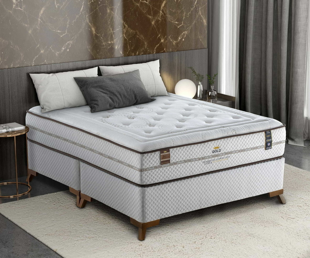 Cama Box com Colchão Queen Size King Koil Extended Life Látex - 158x198 -  Cama Box e Baú, Bicama, Colchão King, Queen, Casal, Solteiro | Mega Colchões