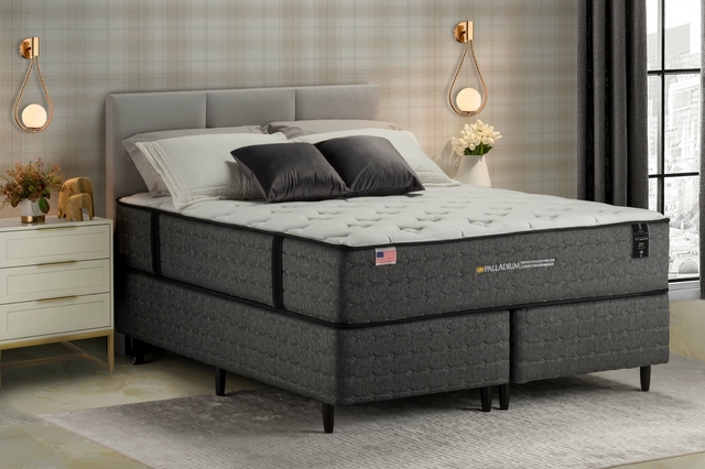 Cama Box + Colchão King Koil Attraction Queen Size - 1,58 X 1,98