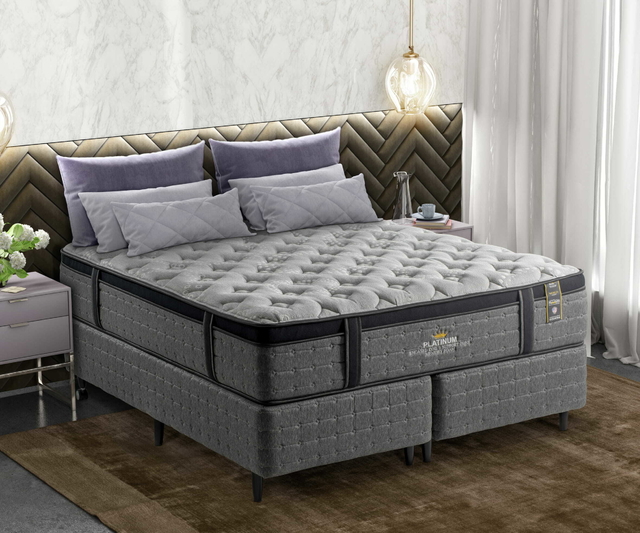 Cama Box com Colchão Queen Size King Koil Extended Life Látex - 158x198 -  Cama Box e Baú, Bicama, Colchão King, Queen, Casal, Solteiro | Mega Colchões