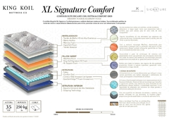 Colchão King Koil XL Signature Comfort - Tamanho Queen - comprar online