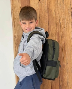 Mochila Silvestre infantil verde militar - comprar online