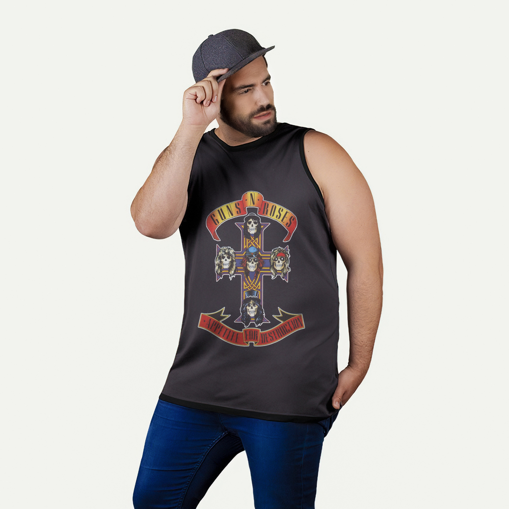 Camiseta Regata Guns N' Roses Rock Music - YDIASPLUS