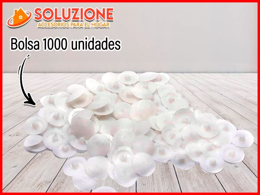 Tapa Tornillo Plástico Blanco x 1000 Unidades