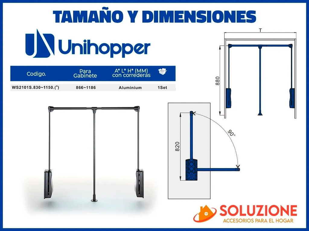 Perchero Neumatico Unihopper Soluzione Hogar
