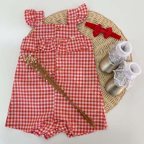 Conjunto Xadrez Vermelho - Mini&Mini - Estilo e conforto para