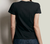 Camiseta baby look feminina preta logo de Ratanaba - comprar online