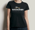 Camiseta com Ouro Monoatômico Feminina Preta Logo de Ratanaba