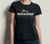 Camiseta baby look feminina preta logo de Ratanaba