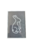 Stamp Texturizador Acrílico Conejo Diseño De Trazos Pascuas