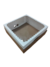 Caja Blanca con Base reforzada y tapa acetato multiuso o desayuno 32x32x12 X UNIDAD
