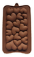 Molde Silicona Tableta De Chocolate Corazones Inflados - Dolcre