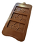 Molde Silicona Tabletas Chocolate Texturizada Hojas Cacao - comprar online