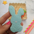 Stamp Texturizador Acrílico y Cortante Conejo de Pascua - comprar online