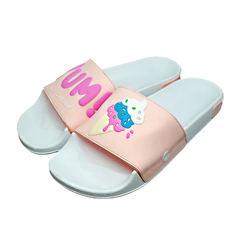 Chinelas HELADO - ROSA/BLANCO - CONFORT - comprar online