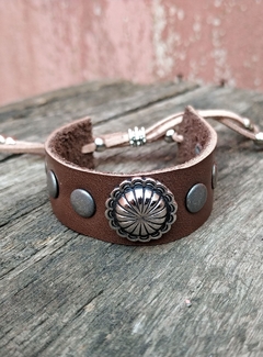 PULSERA DE CUERO MARRÓN