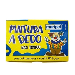 PINTURA A DEDO MARIPEL 15ML C/6 CORES - 6003